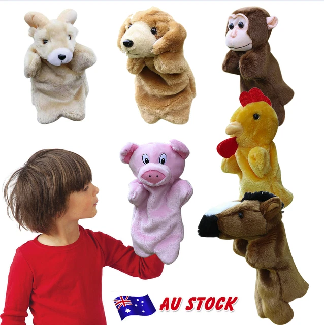 KID GLOVE PUPPET Soft Plush Children Toy Gif Animal Hand Puppets CH 💥 ...