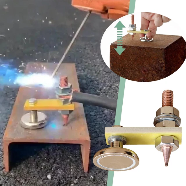 Magnetic Welding Ground Clamps Metal Holder Magnet Head Support NICE NEW B2M4