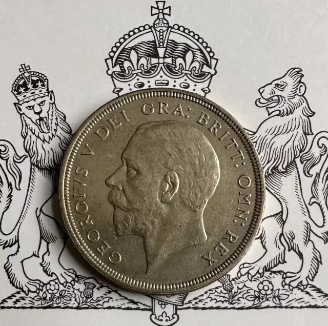 Very Rare 1933 Rare King George V Silver Wreath Crown in Uncirculated Condition