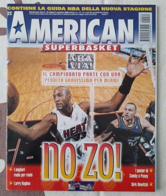 AMERICAN Superbasket n. 22/2000 -  Miami Heat + Mega Poster Marcus Camby