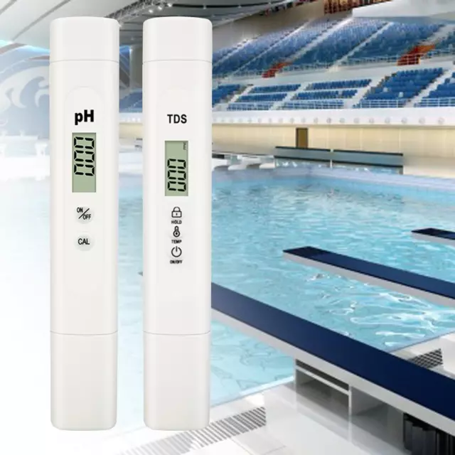 Testeur de dureté de l'eau numérique TDS et PH-mètre pour piscines