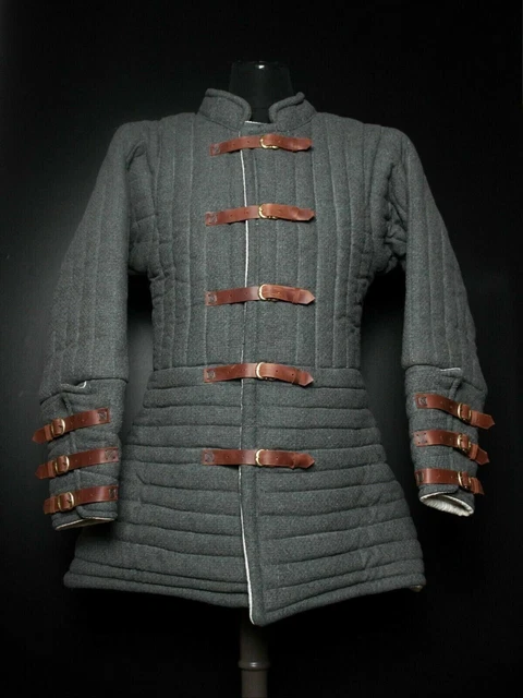 Gambeson Type Medieval Padded Armour Coat SCA Fighting Arming Jacket