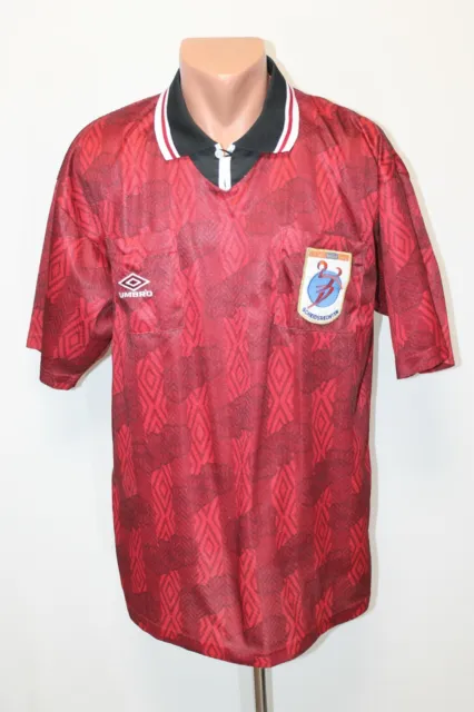 Vintage Netherlands Handball Referee Umbro Shirt Jersey Camiseta Red Size XL Men