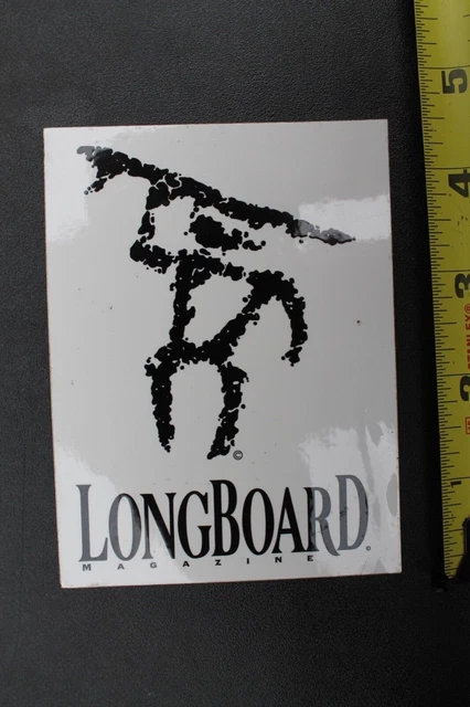 Longboard Magazine Noserider Surfer Black White Art V40B Vintage Surfing STICKER Longboard Magazine Noserider Surfer Black White Art V40B Vintage Surfing STICKER