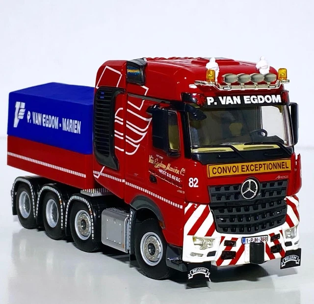 MÔ HÌNH Ô TÔ MERCEDES-BENZ ACTROS MP4 GIGA SPACE 6X4 NOOTEBOOM (XANH) 1