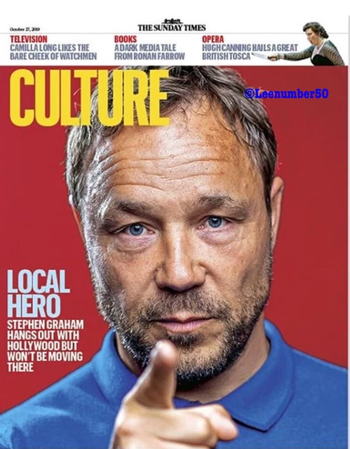 SUNDAY TIMES CULTURE MAGAZINE Stephen Graham 27/10/19 Rick Astley £4.90