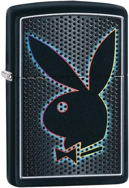 Zippo Playboy Multi Color Bunny Black Matte 49155