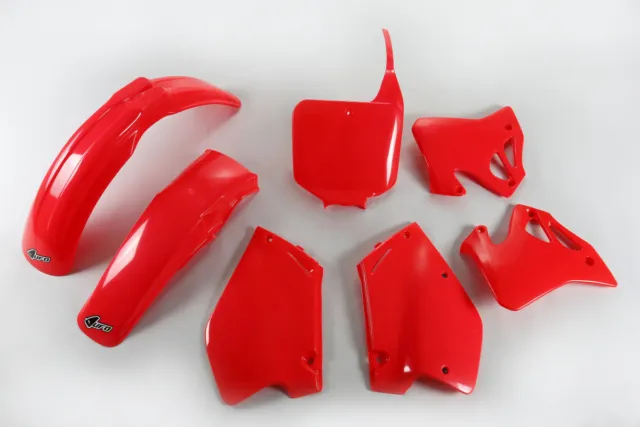 kit plastiche carene Ufo Honda Cr 125 1995 - 1997 Cr 250 1995 - 1996 rosso fluo