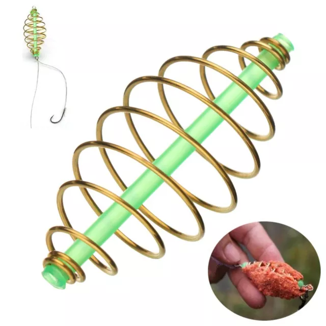LEADER EXPLOSION HANGING Tackle Spring Lure Stainless Steel Feeder Fishing  Bait $7.92 - PicClick AU