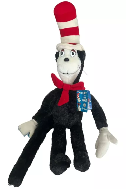 Vintage 1983 Cat in the Hat Large 25" Plush Stuffed Toy w/ Tag Dr. Seuss Coleco