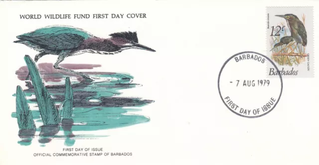 (100353) Barbados WWF Green Gaulin FDC 1979