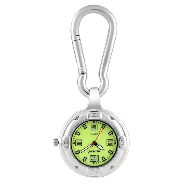 Arabic Numerals Luminous Dial Quartz Pocket Watch Hook Watch for Doctors Nurses