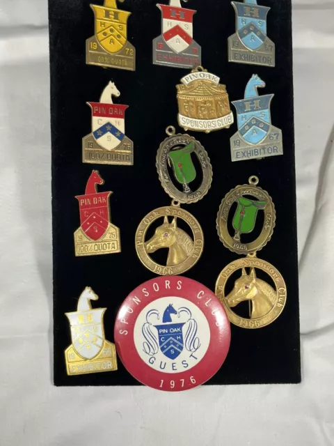 Pin Oak Horse show Houston Texas  2ndgroup of pins TEX History for Collectors  