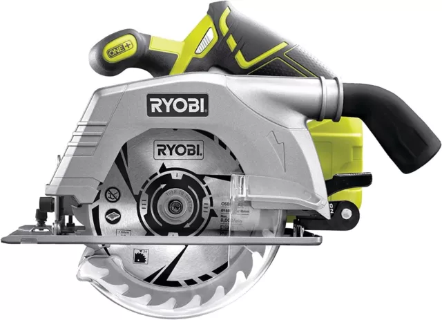 Ryobi R18CS-0 Scie Circulaire 165mm 18V Coupe Réglable 24 Dents Seulement Corps