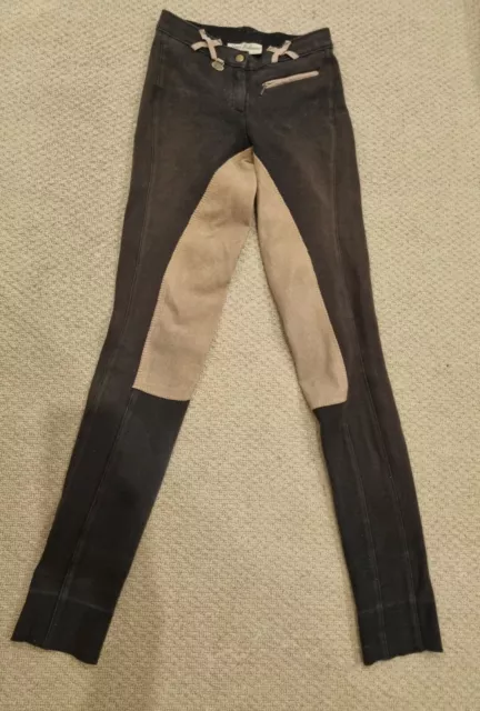 Peter Williams Ladies Horse Riding Jodhpurs Pants Size 8 Double Shades Of Brown