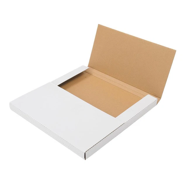 200 ~ PREMIUM LP RECORD ALBUM BOOK BOX MAILERS 12.5 x 12.5 x (1/2" or 1") White