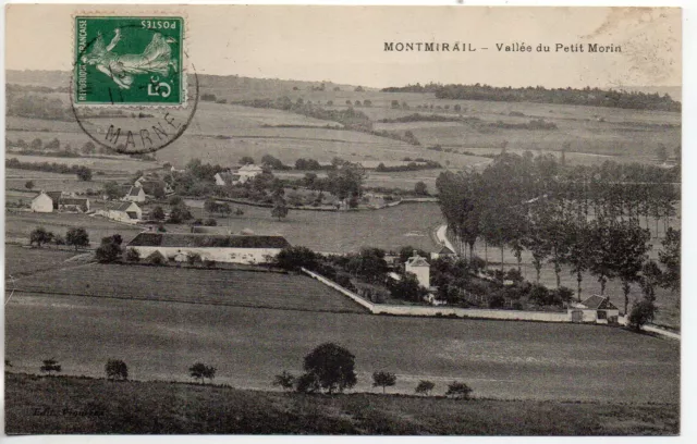 MONTMIRAIL - Marne - CPA 51 - Petit Morin Valley View