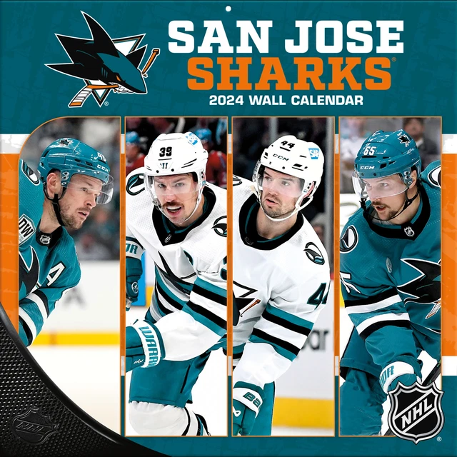 SAN JOSE SHARKS 2024 12'' x 12'' Team Wall Calendar 19.99 PicClick