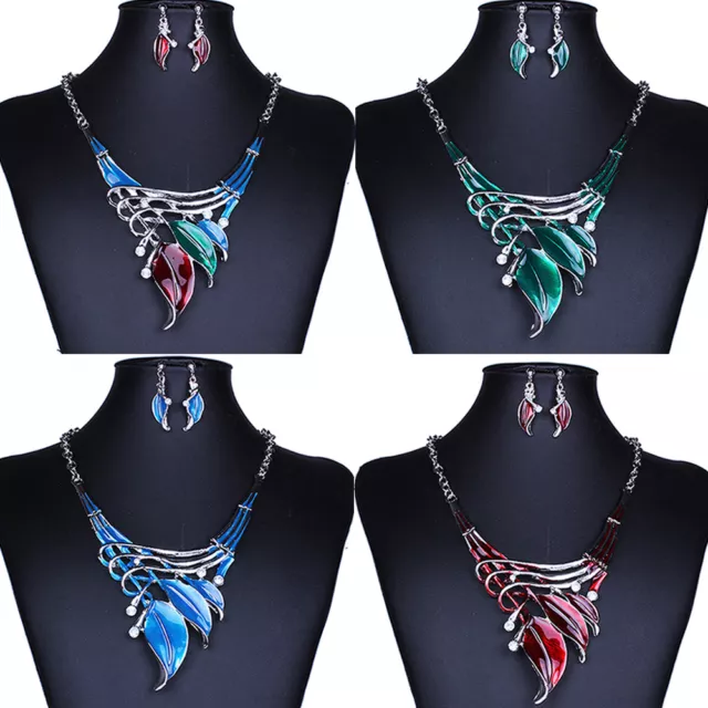 Fashion Charm Jewelry Crystal Chunky Statement Bib Pendant Chain Choker Necklace