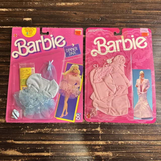 BARBIE MATTEL FANCY Frills Lingerie Doll Fashions 1986 Pink Outfit