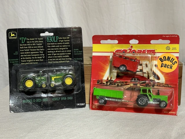 Tracteur Majorette Série 3000 1/43 – Avec Remorque Citerne Verte – Neuf Sous Blister