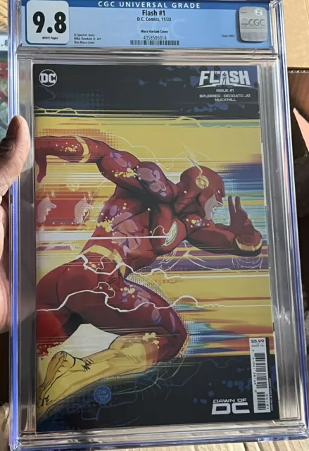 FLASH #1 (DAN MORA CARDSTOCK VARIANT)(2023) Comic Book ~ DC COMICS  9.8