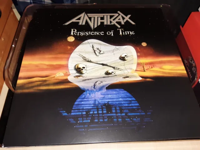Anthrax Persistence of Time Ltd Ed Quad Orange/Black Vinyl LP Island