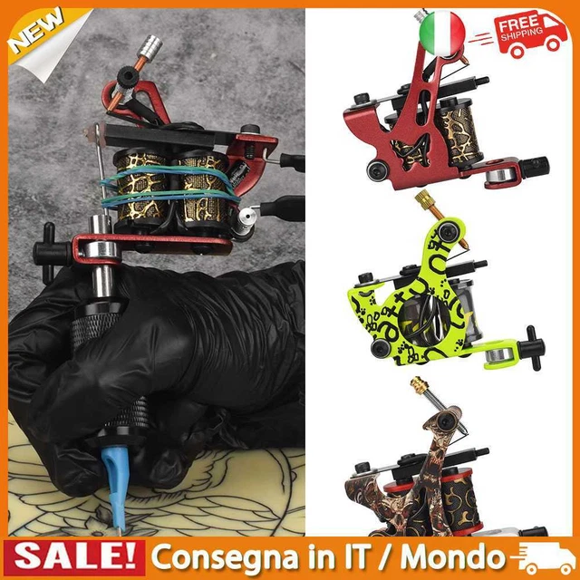 IT 10-Wrap Coil Tattoo Machine Handmade Arts Uninterrupted Starter Secant Equipm