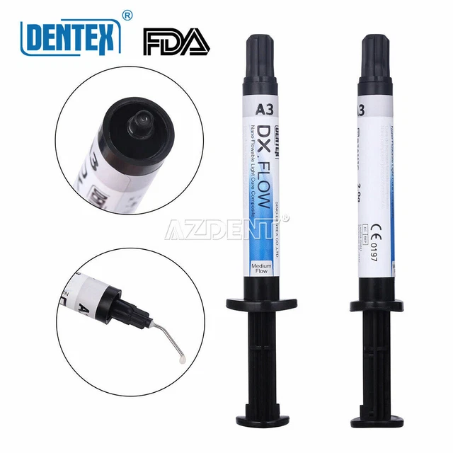 DENTEX DX FLOW Dental Composite Resin Flowable Light Cure Medium Flow