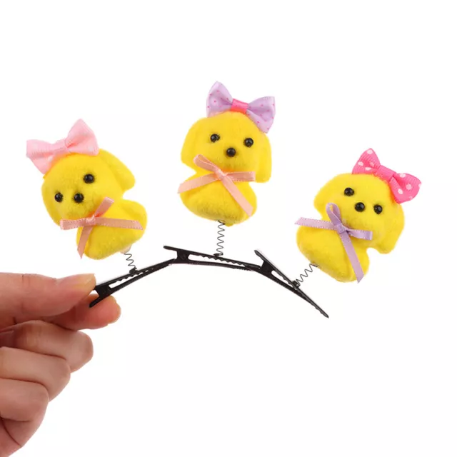 1Pc Random Butterfly Knot Yellow Dog Hairpin Spring Clip Duckbill Clip Headwe Sp