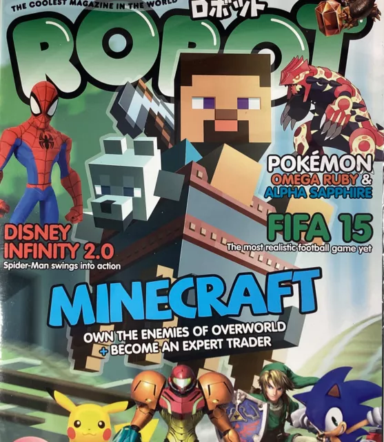 Minecraft Robot Magazine 2014 NOS Sealed VHTF Sweden Pokémon Skylanders Nintendo