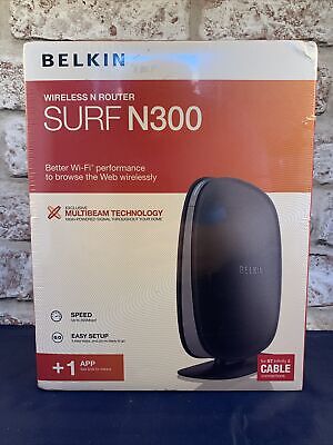 Belkin Surf N300 2.4GHz Router Wireless N 300 Mbps della larghezza di banda F9K1002v3 