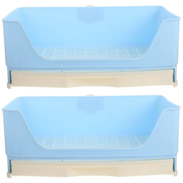 2 Pack Rabbit Bedding Box Hamster Potty Rabbit Toilet Bedding Guinea Pigs Large