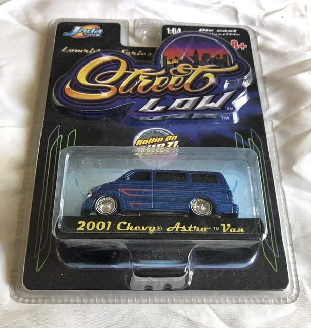 JADA TOYS STREET Low 2001 Chevy Astro Van Lowrider Series 1/64 Diecast