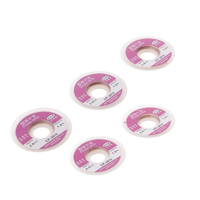 5 Pezzi 2,0 Mm BGA Aspirazione Dissaldante  Rame Stoppino Bobina