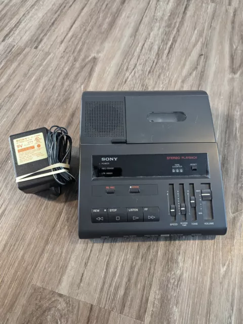 Vintage Sony BM-87DST Cassette Dictator Transcriber Recorder No Pedal