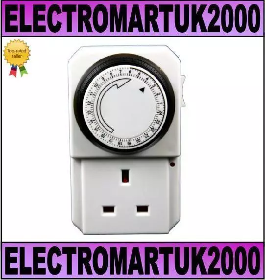 Plug In Timer Switch 24 Hour Mains 13A