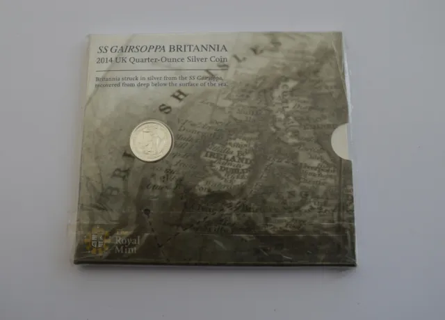 SS Gairsoppa Britannia 2014 UK Quarter Ounce Silver Coin