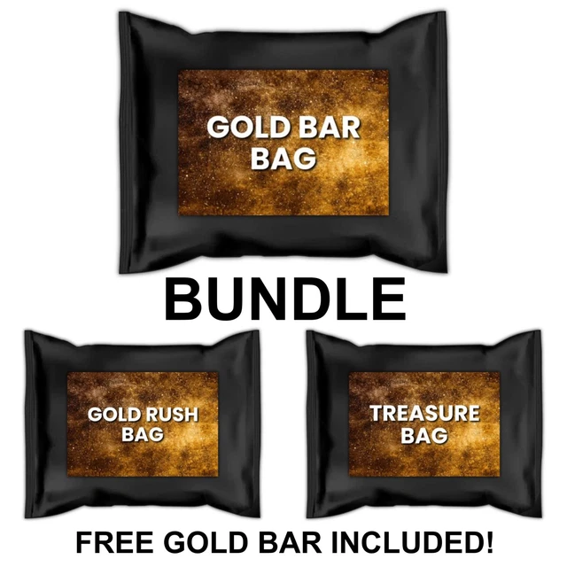 Bundle Guaranteed Gold Bar Paydirt | Pay dirt Concentrates Nugget Gemstones