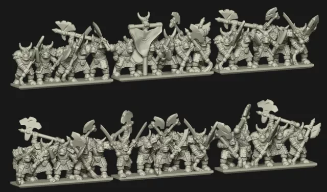 Chaos Dwarfs - Black Orcs - Warmaster Revolution - Detailed Miniatures