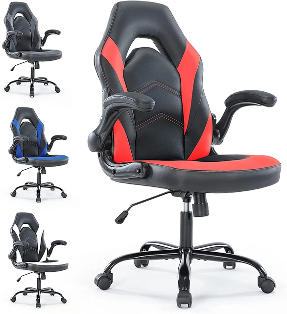 Gaming Chair Ergonomic Office Chair, Padded High Back Computer Desk Chair with F