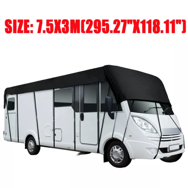 VEVOR Bâche de Protection Camping-Car de 7,3-7,9 m Housse Caravane