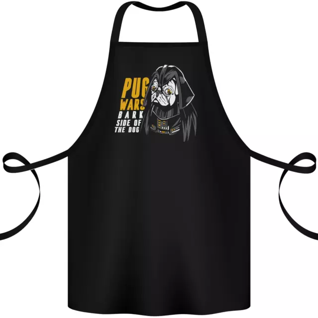 Pug Wars Funny Parody Dog Cotton Apron 100% Organic