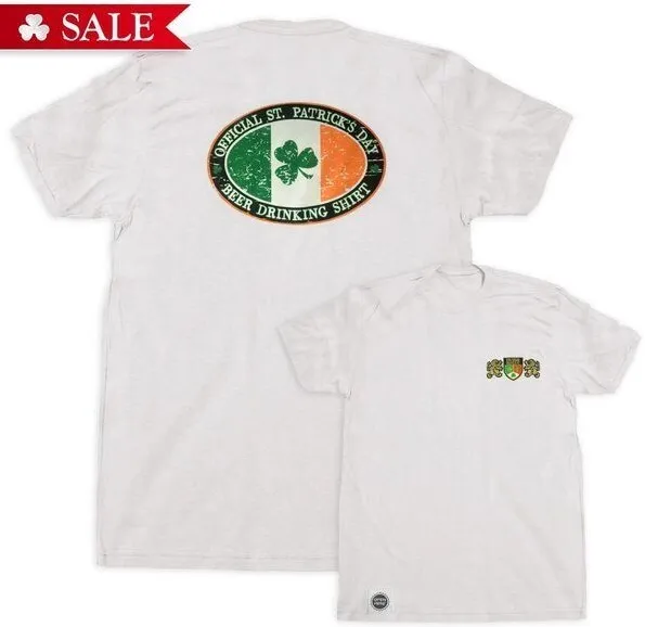 St Patrick's Day Beer Drinking Shirt with "Bottle Opener" in "Hem"