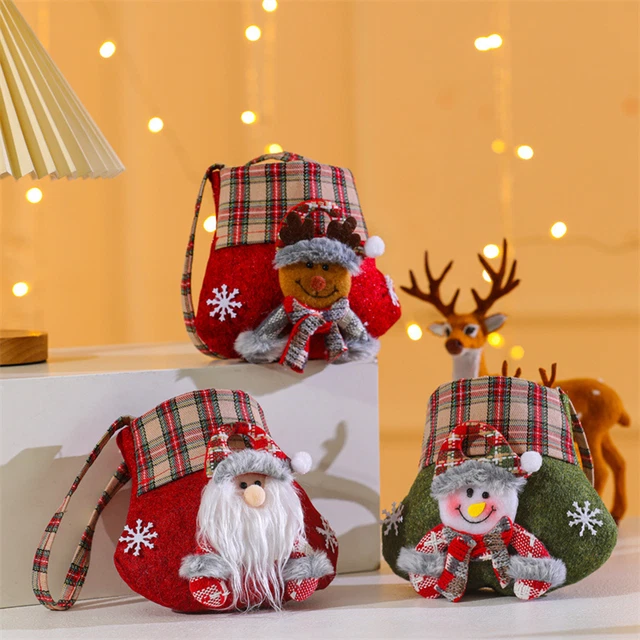 Borsa regalo di Natale cartone animato Natale borsa caramelle Natale borsa caramelle borsa regalo