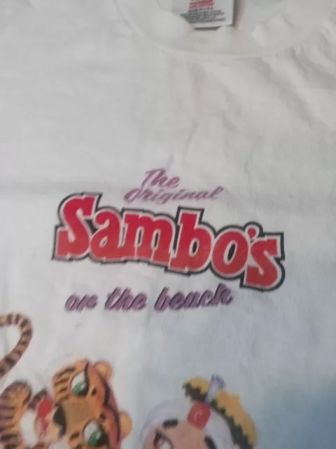 Vtg Sambo's On The Beach. Santa Barbara Advertising T-shirt. Single Stitch USA 3