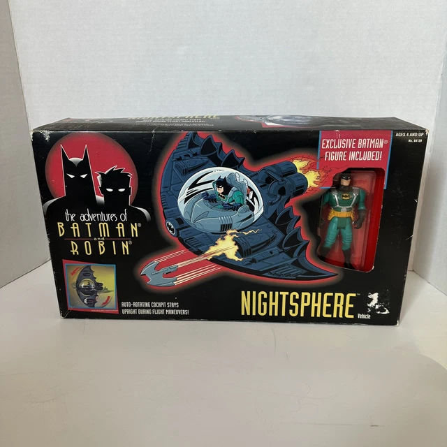 THE ADVENTURES OF Batman & Robin NIGHTSPHERE Vehicle Set NEW 1995