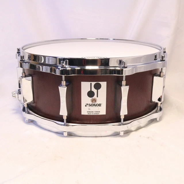 Used SONOR D-515MR PHONIC 14x5.75 Snare Drum with Case