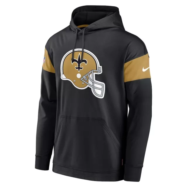 New Orleans Saints Nike Sideline Arch Jersey Performance Pullover Hoodie XXL NEW