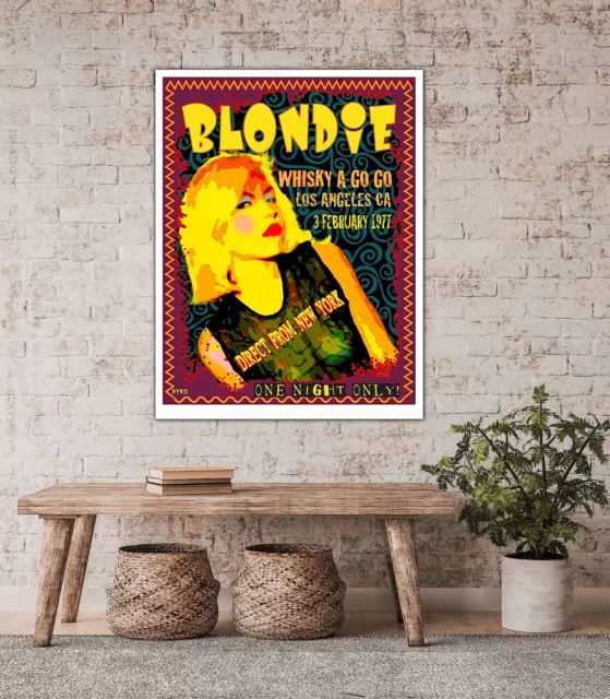 Blondie From New York Vintage Music Concert Rock Poster A4 A3 A2 A1  No 0002